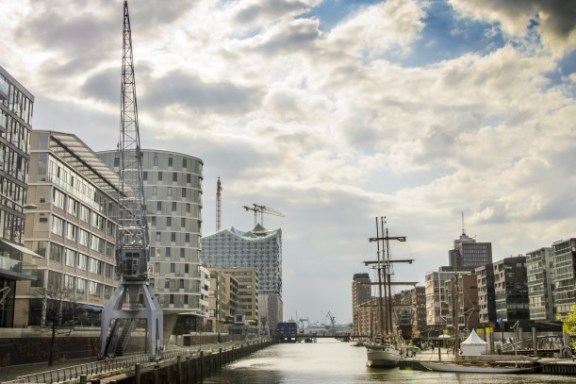 Die HafenCity in Hamburg