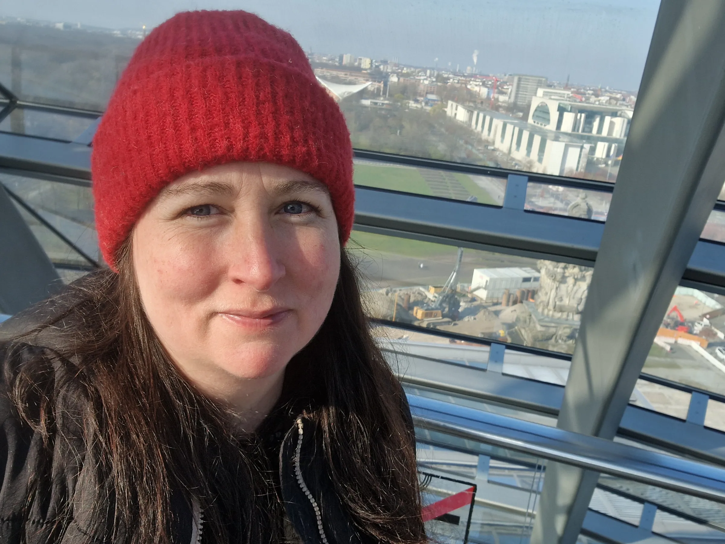 a woman wearing a hat