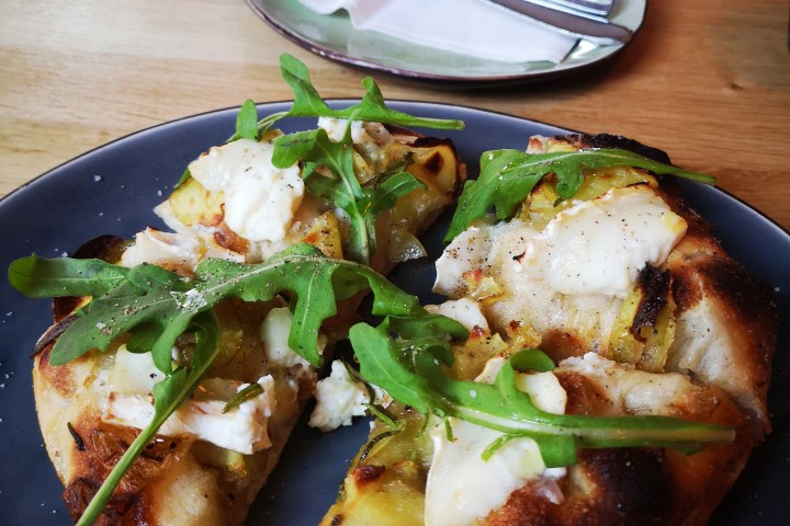 a plate of food on a table